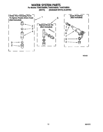 Diagram for TAWS700BQ0