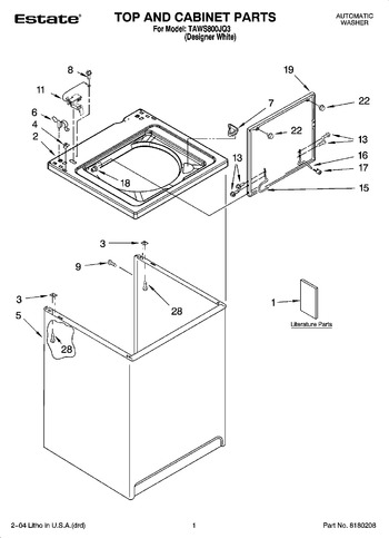 Diagram for TAWS800JQ3