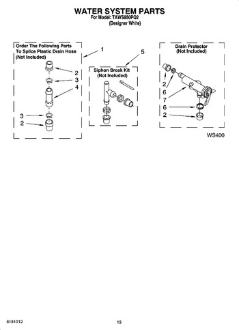 Diagram for TAWS850PQ2