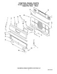 Diagram for 02 - Control Panel Parts