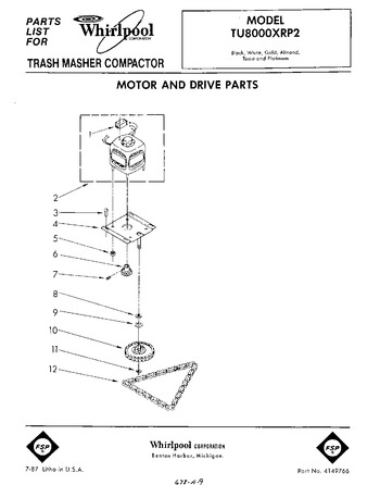 Diagram for TU8000XRP2