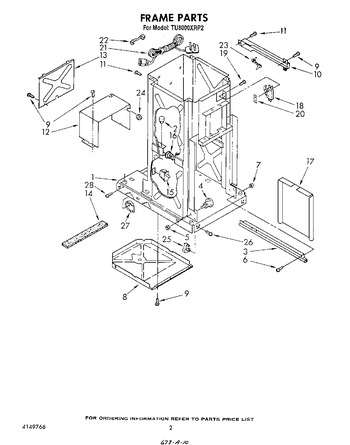 Diagram for TU8000XRP2