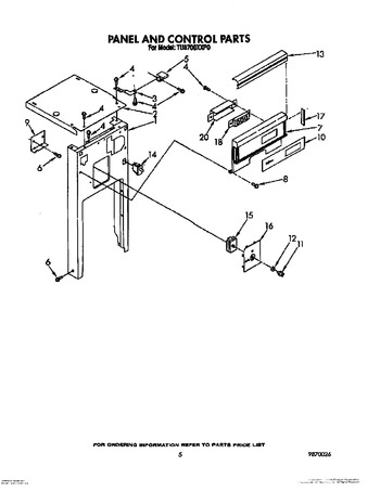 Diagram for TU8700XXP0