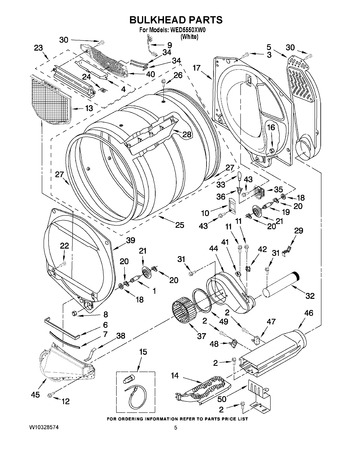 Diagram for WED5550XW0