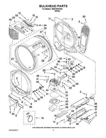 Diagram for WED7600XW0