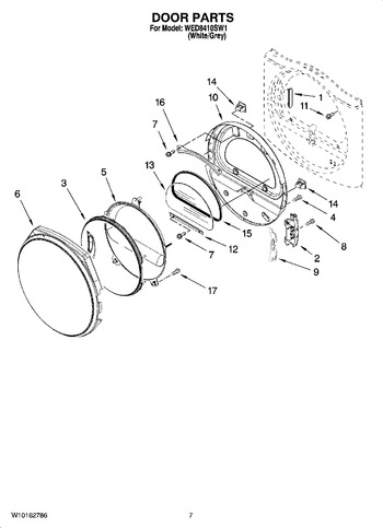 Diagram for WED8410SW1