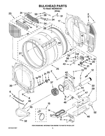 Diagram for WED9050XW1