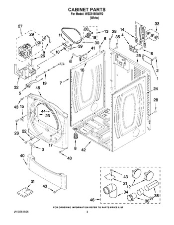 Diagram for WED9150WW0