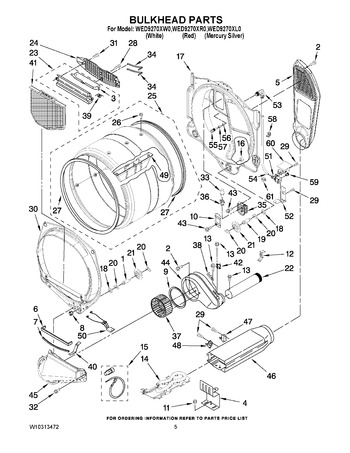 Diagram for WED9270XL0