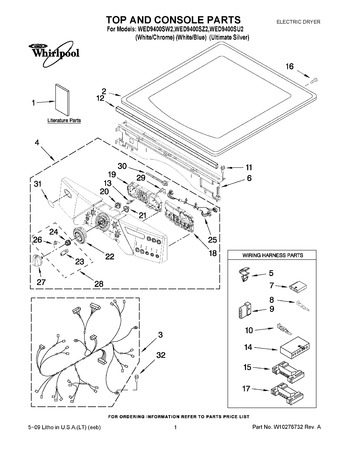 Diagram for WED9400SW2