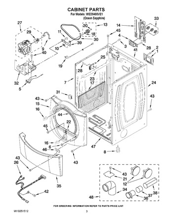 Diagram for WED9400VE1