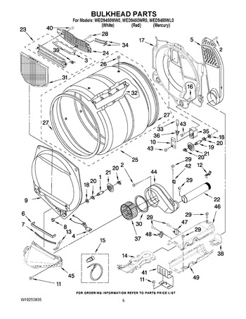 Diagram for WED9450WW0