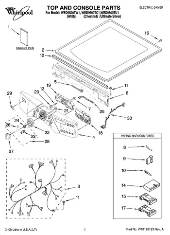 Diagram for WED9500TW1