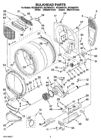 Diagram for WED9600TA1