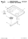 Diagram for 01 - Cooktop Parts