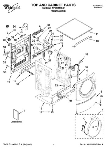 Diagram for WFW9400VE02