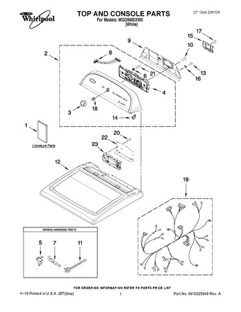 Diagram for WGD5600XW0