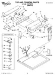 Diagram for 01 - Top And Console Parts