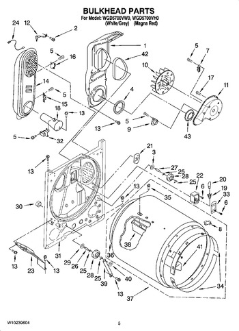 Diagram for WGD5700VW0