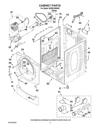 Diagram for WGD9150WW0