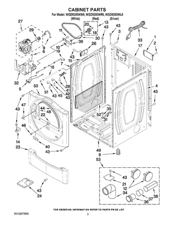 Diagram for WGD9250WR0