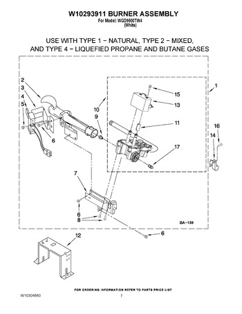 Diagram for WGD9500TW4