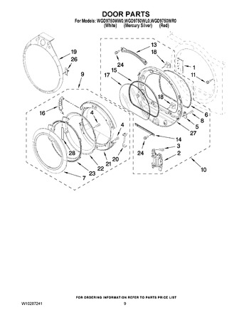 Diagram for WGD9750WR0