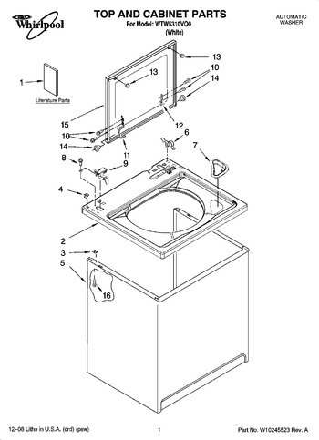 Diagram for WTW5310VQ0