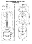 Diagram for 03 - Agitator, Basket And Tub Parts