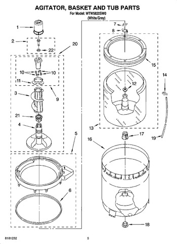 Diagram for WTW5820SW0