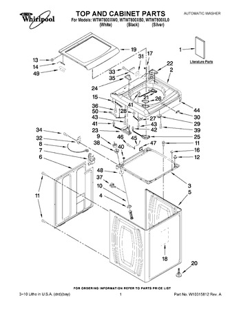 Diagram for WTW7800XL0