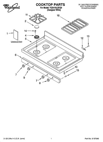 Diagram for YGS470LEKQ0