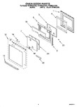 Diagram for 03 - Oven Door Parts