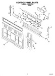 Diagram for 02 - Control Panel Parts