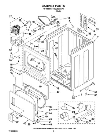 Diagram for YWED5600XW0