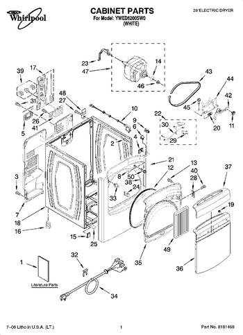 Diagram for YWED6200SW0