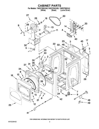 Diagram for YWED7800XL0