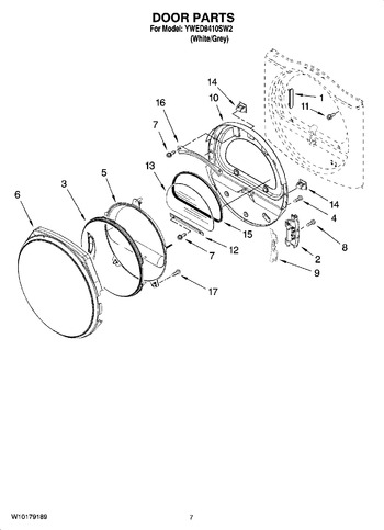 Diagram for YWED8410SW2