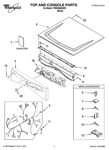 Diagram for YWED8500SR0