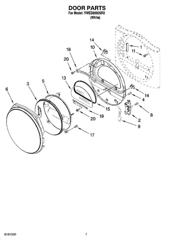 Diagram for YWED8500SR0