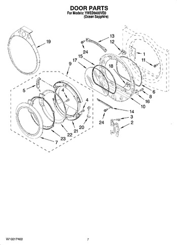 Diagram for YWED9400VE0