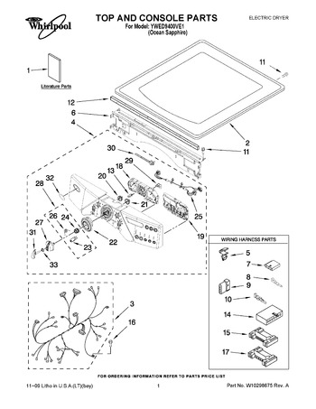 Diagram for YWED9400VE1