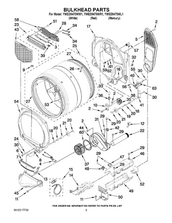 Diagram for YWED9470WW1