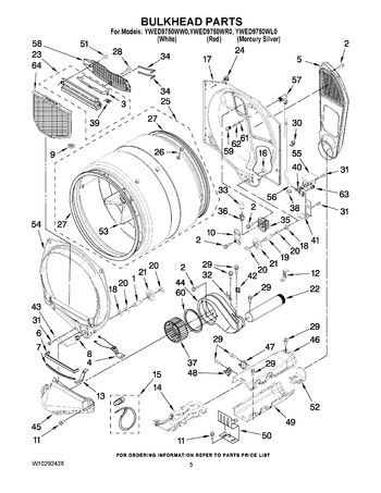 Diagram for YWED9750WW0