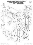 Diagram for 01 - Cabinet Liner And Door Parts