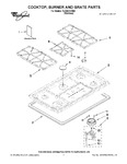 Diagram for 01 - Cooktop, Burner And Grate Parts