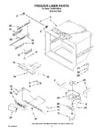 Diagram for 02 - Freezer Liner Parts