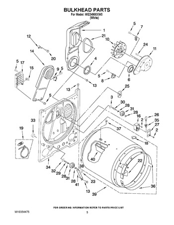 Diagram for WED4900XW0