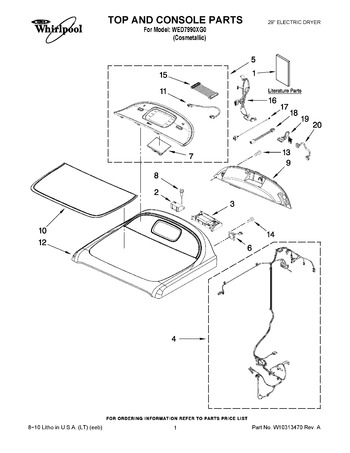 Diagram for WED7990XG0