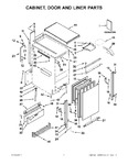 Diagram for 01 - Cabinet, Door And Liner Parts